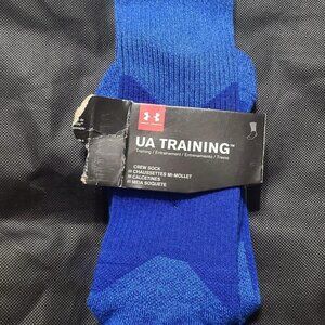 Under Armour UA Training blue Men's size 8-12 socks (Torn packaging)